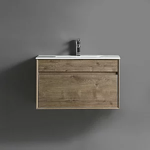 Milano Bromley 810mm Waterproof Wall Hung Modern Vanity Unit with Basin Choice of Finish