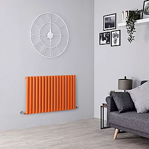 Milano Aruba Horizontal Single Panel Designer Radiator Choice of Bright Colours and Sizes