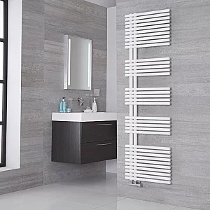 Lazzarini Way Bari Designer Heated Towel Rail Choice of Size and Finish