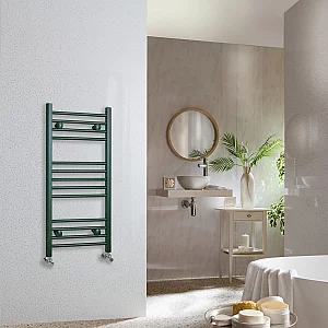 Milano Ive Evergreen Straight Heated Towel Rail Choice of Size