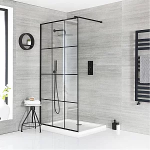 Milano Barq WalkIn Shower Enclosure with 800mm x 800mm Tray