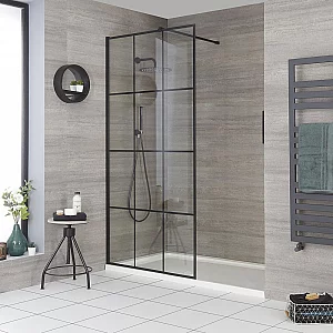 Milano Barq WalkIn Shower Enclosure with Tray 1600mm x 800mm
