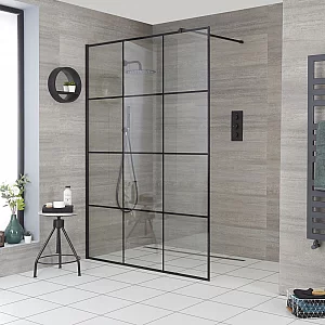Milano Barq Wet Room Shower Enclosure with 1000mm Glass No Drain