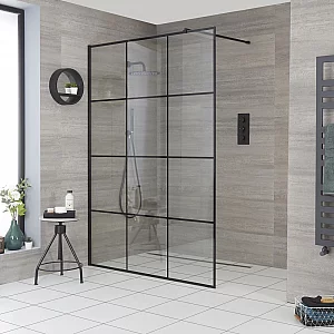 Milano Barq Wet Room Shower Enclosure with 700mm Glass No Drain