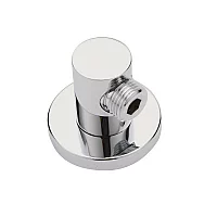 Milano Mirage Modern Round Brass Shower Outlet Elbow Chrome