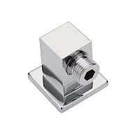 Milano Arvo Modern Square Brass Shower Outlet Elbow Chrome