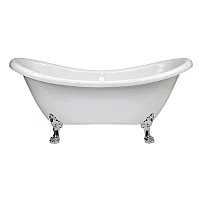 Milano Legend 1750mm Double Ended Freestanding Slipper Bath Large Claw Feet Chrome