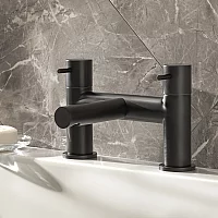 Milano Otto Modern Bath Filler Mixer Tap Black