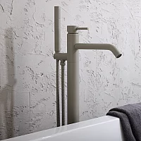 Milano Elements Modern Freestanding Bath Shower Mixer Tap Pebble