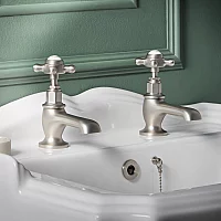 Milano Elizabeth Traditional Crosshead Basin Pillar Taps Choice of Finish