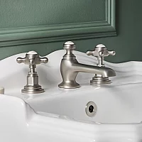 Milano Elizabeth Traditional Crosshead 3 TapHole Basin Mixer Tap Choice of Finish