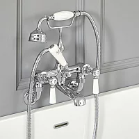 Milano Elizabeth Traditional Wall Mounted Lever Bath Shower Mixer Tap Choice of Finish