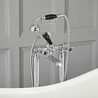 Milano Elizabeth Traditional Freestanding Crosshead Bath Shower Mixer Tap with Hand Shower Choice of Finish