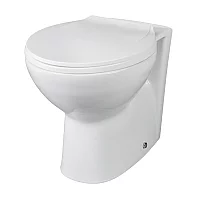 Milano Select White Modern Back to Wall Toilet with Soft Close Seat
