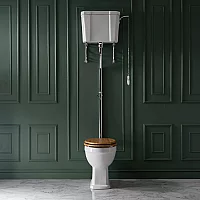 Milano Richmond Traditional High Level Toilet with Cistern Choice of Flush Kit Finish and Seat