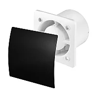 Milano Bathroom Extractor Fan with Timer Black