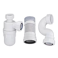 Cranplas Bottle Trap Bath Trap and Pan Connector for Pedestal Basin Standard Bath and Close Coupled Toilet