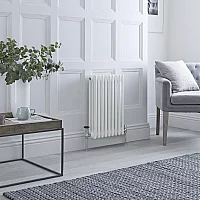 Milano Windsor Horizontal Traditional Column Radiator 3 Column 600mm x 425mm White