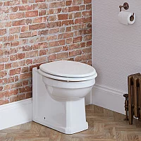 Milano Richmond Traditional Comfort Height Back to Wall Toilet and White Seat Oil Rubbed Bronze