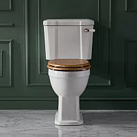 Milano Richmond Traditional Comfort Height Close Coupled Toilet with Cistern and Seat Choice of Finish and Seat