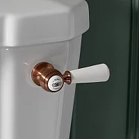 Milano Elizabeth Traditional Ceramic Flush Lever Brushed Copper