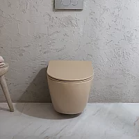 Milano Elements Modern Wall Hung Toilet with Soft Close Seat Choice of Finish
