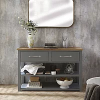 Milano Henley Light Grey 1215mm Vanity Unit with Classic TBar Chrome Handles