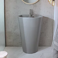 Milano Elements Pebble Freestanding Basin 535mm x 480mm 1 Tap Hole