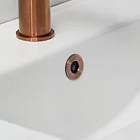 Milano Brushed Copper Basin Overflow Ring