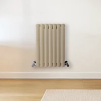 Milano Aruba Horizontal Designer Radiator Double Panel 600mm x 413mm Elk Brown