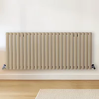 Milano Aruba Horizontal Designer Radiator Double Panel 600mm x 1416mm Elk Brown