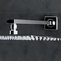 Milano Arvo Wall Mounted Rectangular Shower Arm Chrome