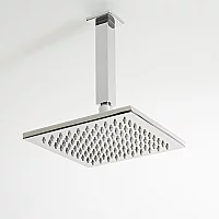 Milano Arvo Modern Square Ceiling Shower Arm Chrome