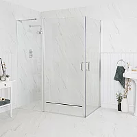 Milano Langley Traditional Hinged Double Door Corner Wet Room Shower Enclosure 1600mm x 900mm