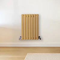 Milano Aruba Horizontal Designer Radiator Double Panel 600mm x 413mm Autumn Yellow
