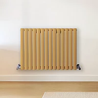 Milano Aruba Horizontal Designer Radiator Double Panel 600mm x 826mm Autumn Yellow