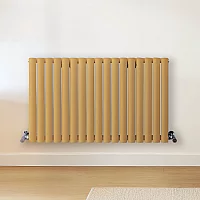 Milano Aruba Horizontal Designer Radiator Double Panel 600mm x 1000mm Autumn Yellow
