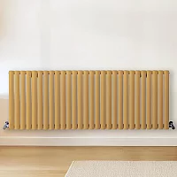 Milano Aruba Horizontal Designer Radiator Double Panel 600mm x 1652mm Autumn Yellow