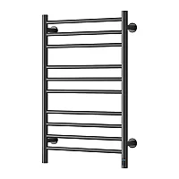 Reina Arnage Stainless Steel Dry Electric Heated Towel Rail 800mm x 500mm Brushed Gun Metal