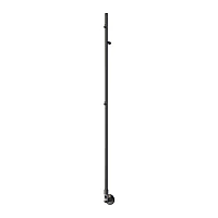 Reina Ines Stainless Steel Dry Electric Heated Towel Rail 1500mm x 22mm Brushed Gun Metal