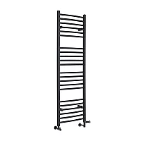 Milano Artle Dual Fuel Anthracite Curved Heated Towel Rail Choice of Size