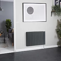 ECOSO Torr Anthracite Dry Heat 2000W Smart Electric Heater 533mm x 1013mm