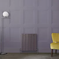 Milano Aruba Horizontal Designer Radiator Double Panel 635mm x 590mm Dahlia Purple