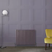 Milano Aruba Horizontal Designer Radiator Double Panel 635mm x 826mm Dahlia Purple