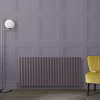 Milano Aruba Horizontal Designer Radiator Double Panel 635mm x 1416mm Dahlia Purple