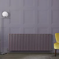 Milano Aruba Horizontal Designer Radiator Double Panel 635mm x 1652mm Dahlia Purple