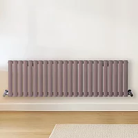 Milano Aruba Horizontal Designer Radiator Double Panel 400mm x 1416mm Dahlia Purple
