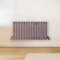 Milano Aruba Horizontal Designer Radiator Double Panel 400mm x 826mm Dahlia Purple