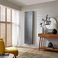 Milano Riso Antique Pewter Vertical Designer Radiator 1800mm x 400mm Single Panel