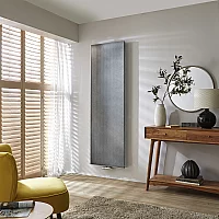 Milano Riso Antique Pewter Vertical Designer Radiator 1800mm x 500mm Single Panel
